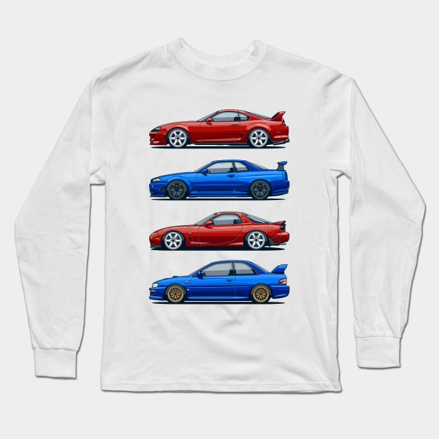 JDM legends Long Sleeve T-Shirt by Markaryan